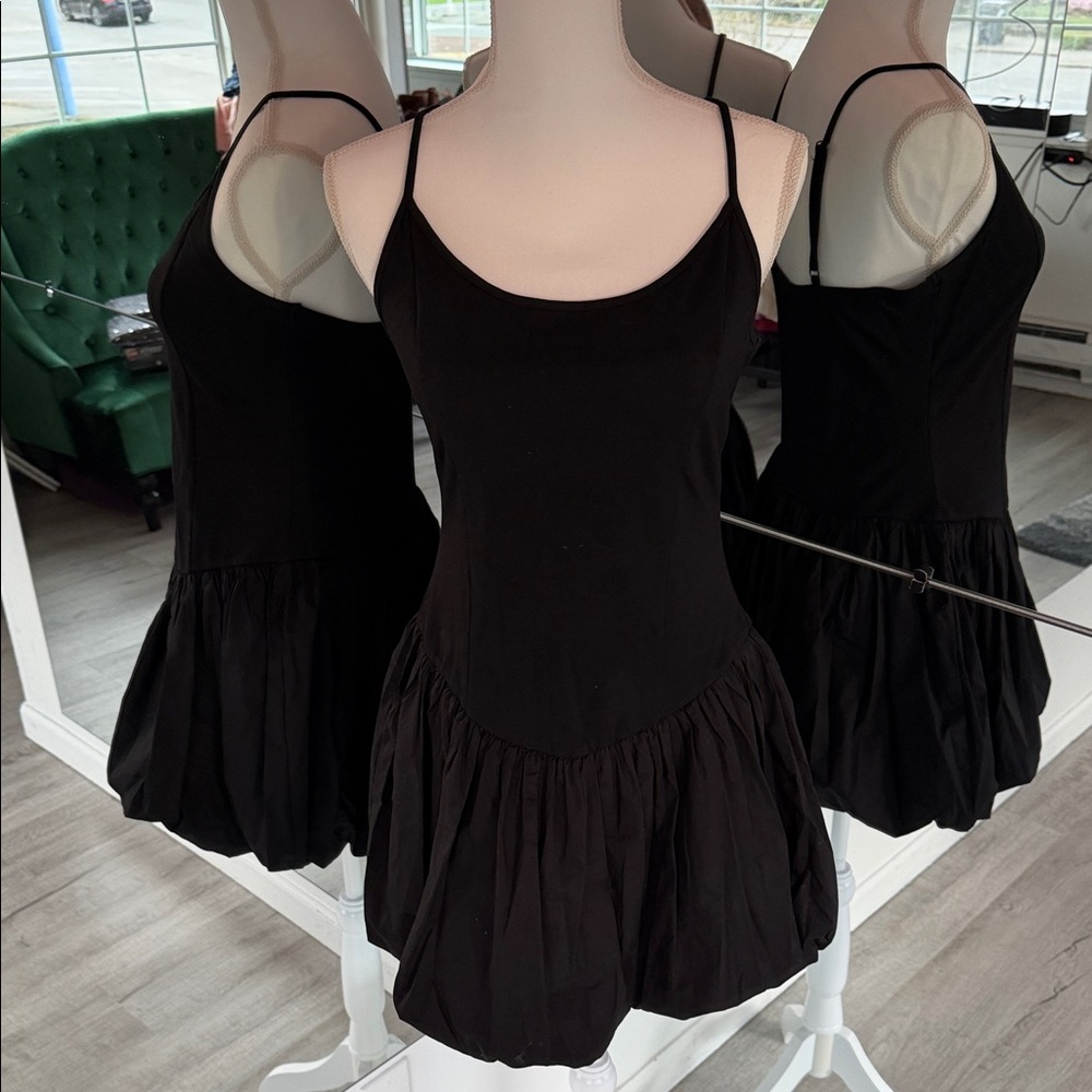 Hot Topic Black Mini Dress with Spaghetti Straps